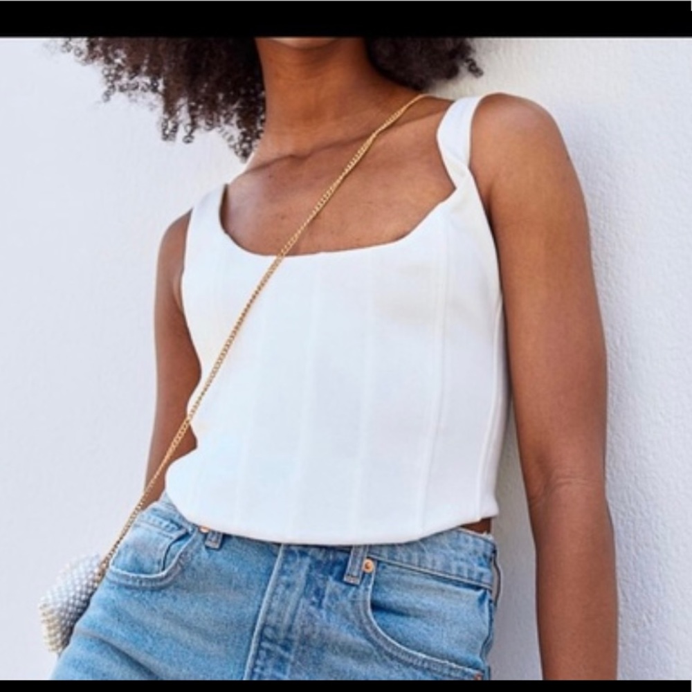 Brock Collection x H&M smocked corset top